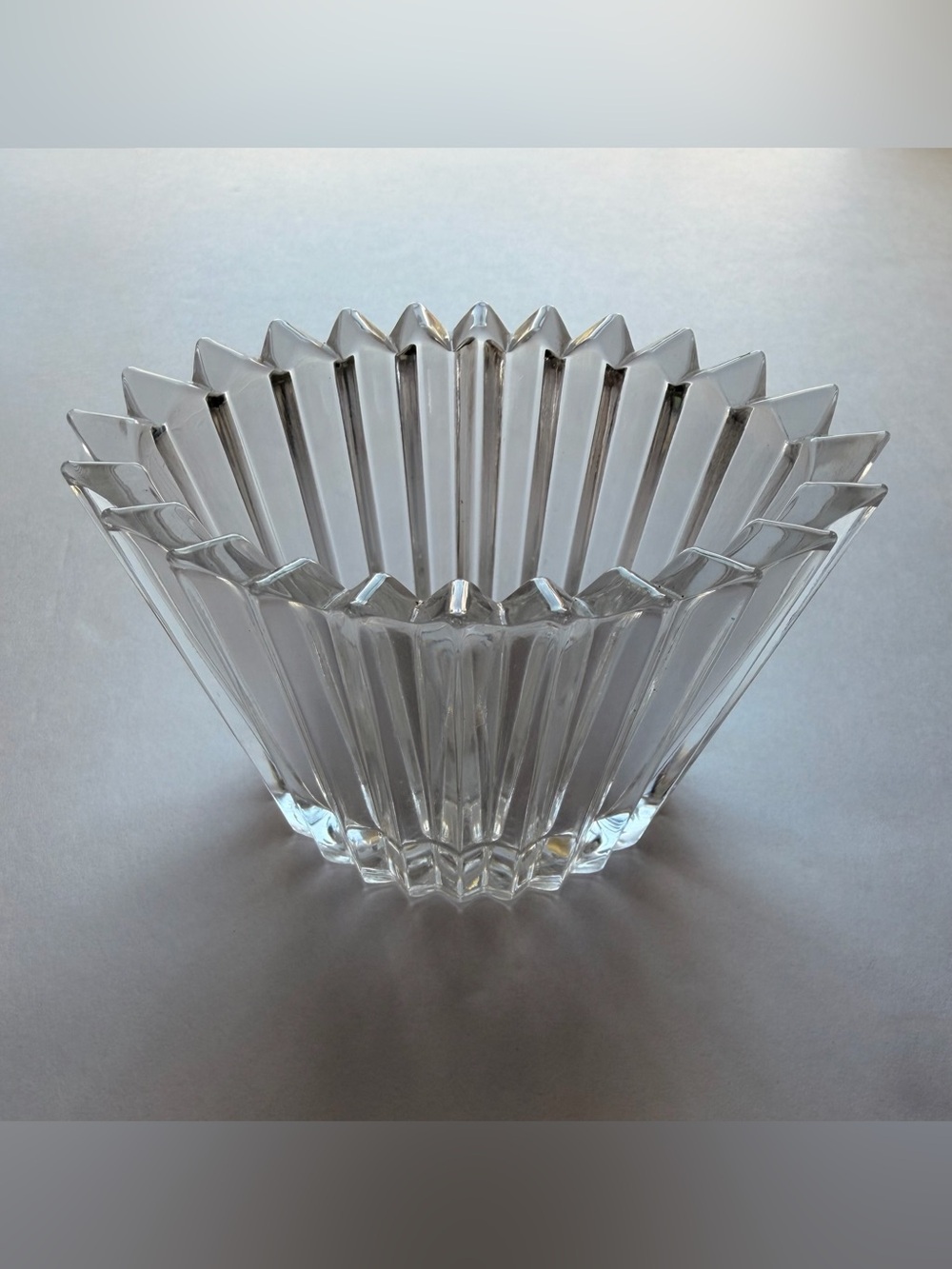 Mikasa Japan Clear Oval Cut-Glass Covered Box-BOWL ONLY NO TOP